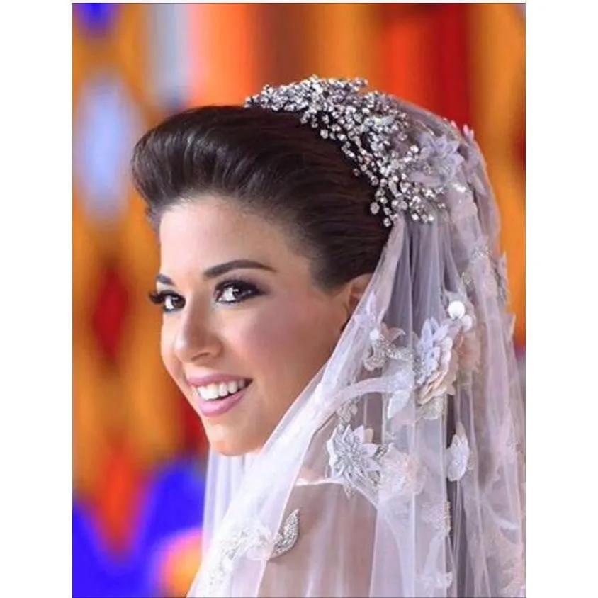 Crystals Rhinestone Big Bridal Wedding Headbands Hair Combs 0621R