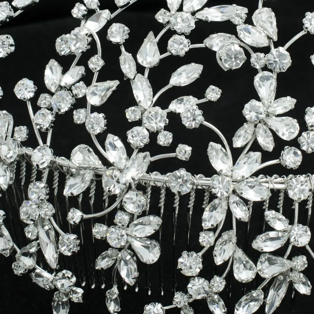 Crystals Rhinestone Big Bridal Wedding Headbands Hair Combs 0621R