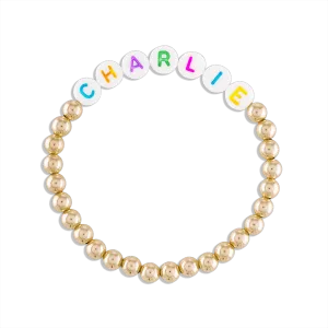 Custom Word Ball Bracelet