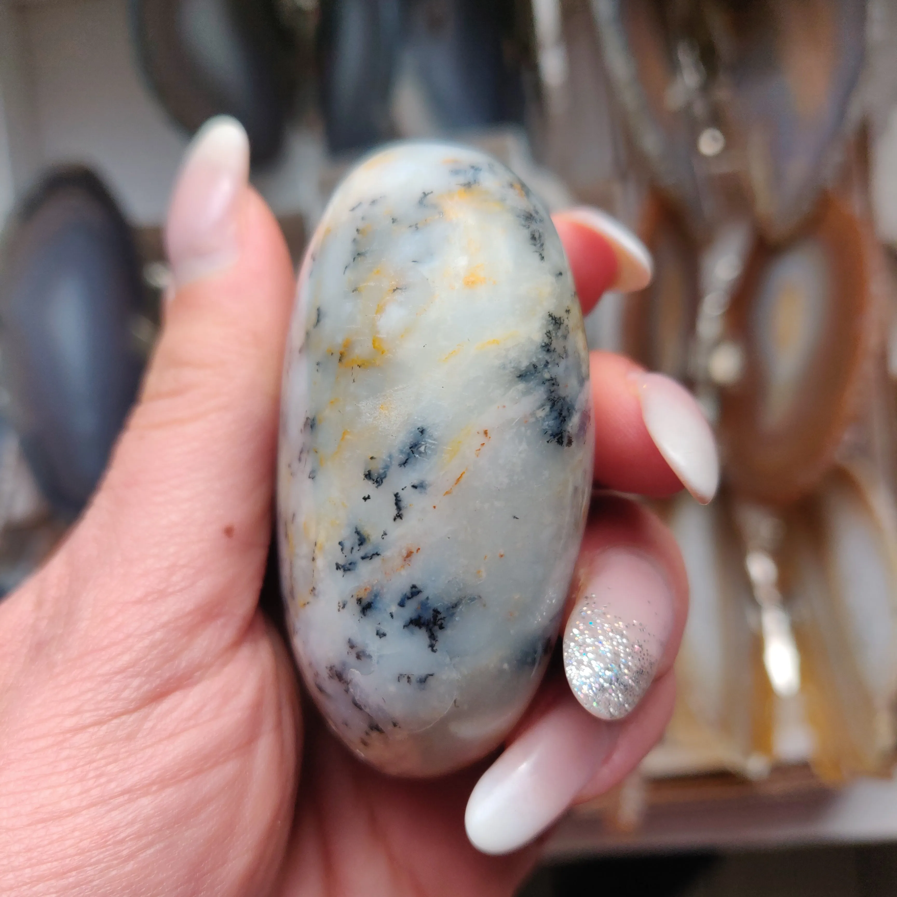 Dendritic Opal Palm Stone (#29)