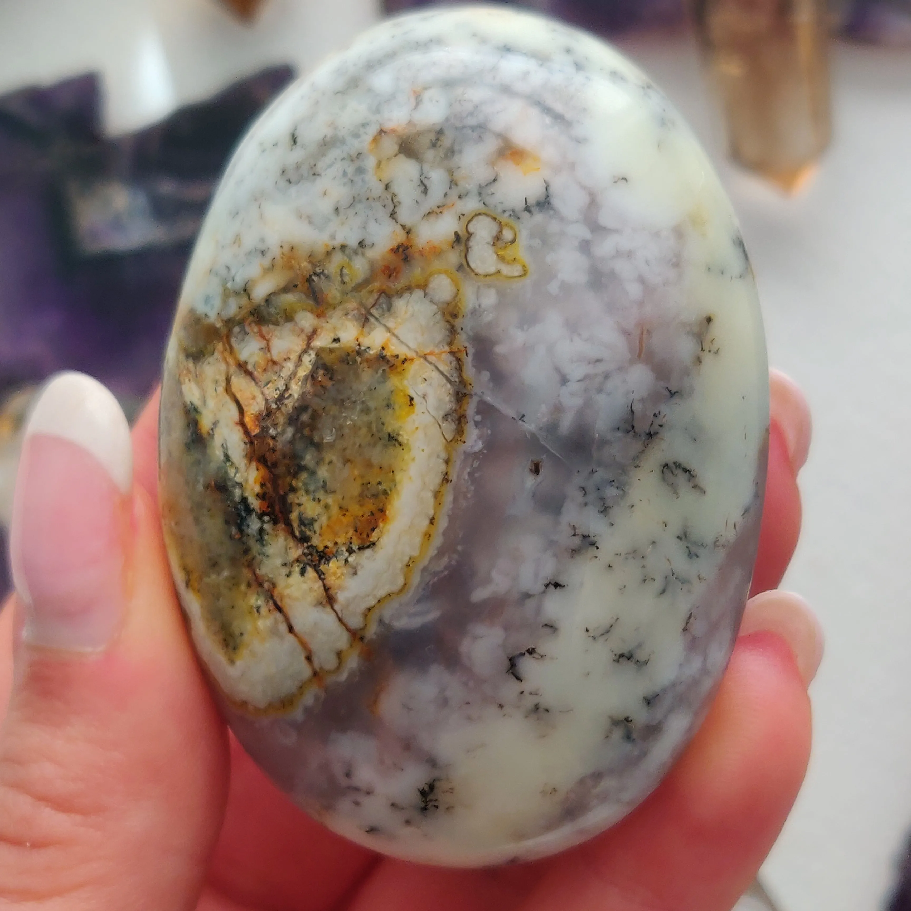 Dendritic Opal Palm Stone (#43)