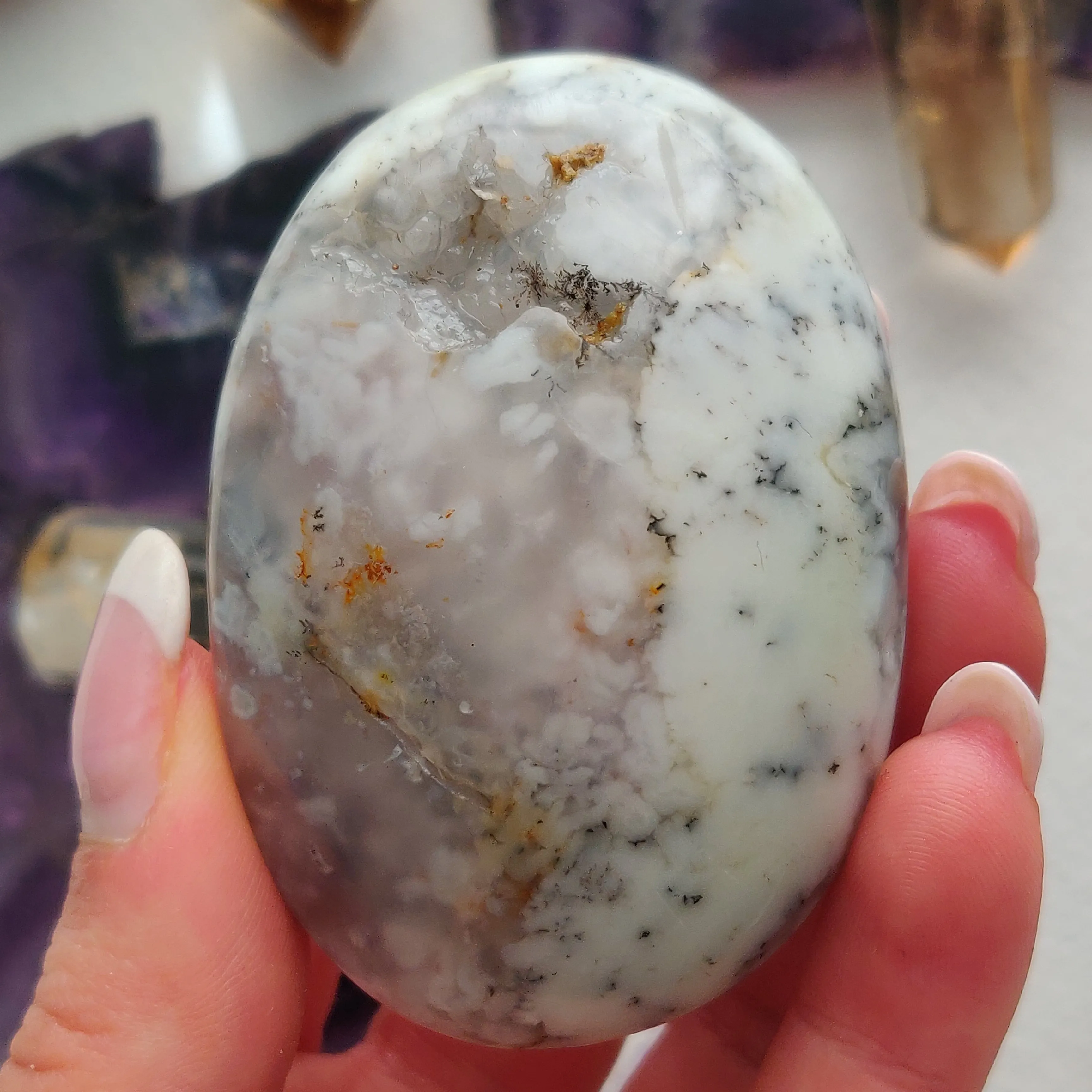 Dendritic Opal Palm Stone (#43)