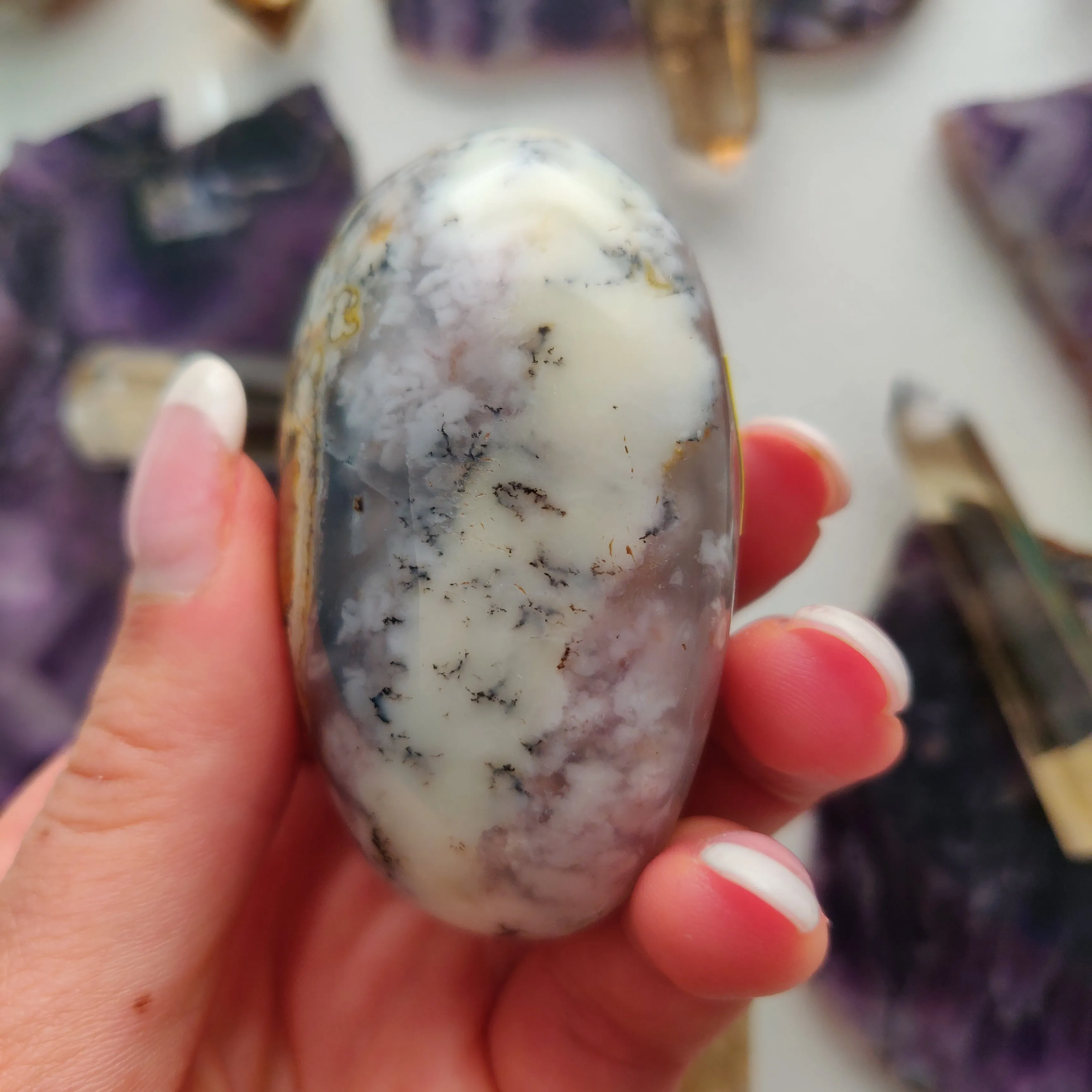 Dendritic Opal Palm Stone (#43)