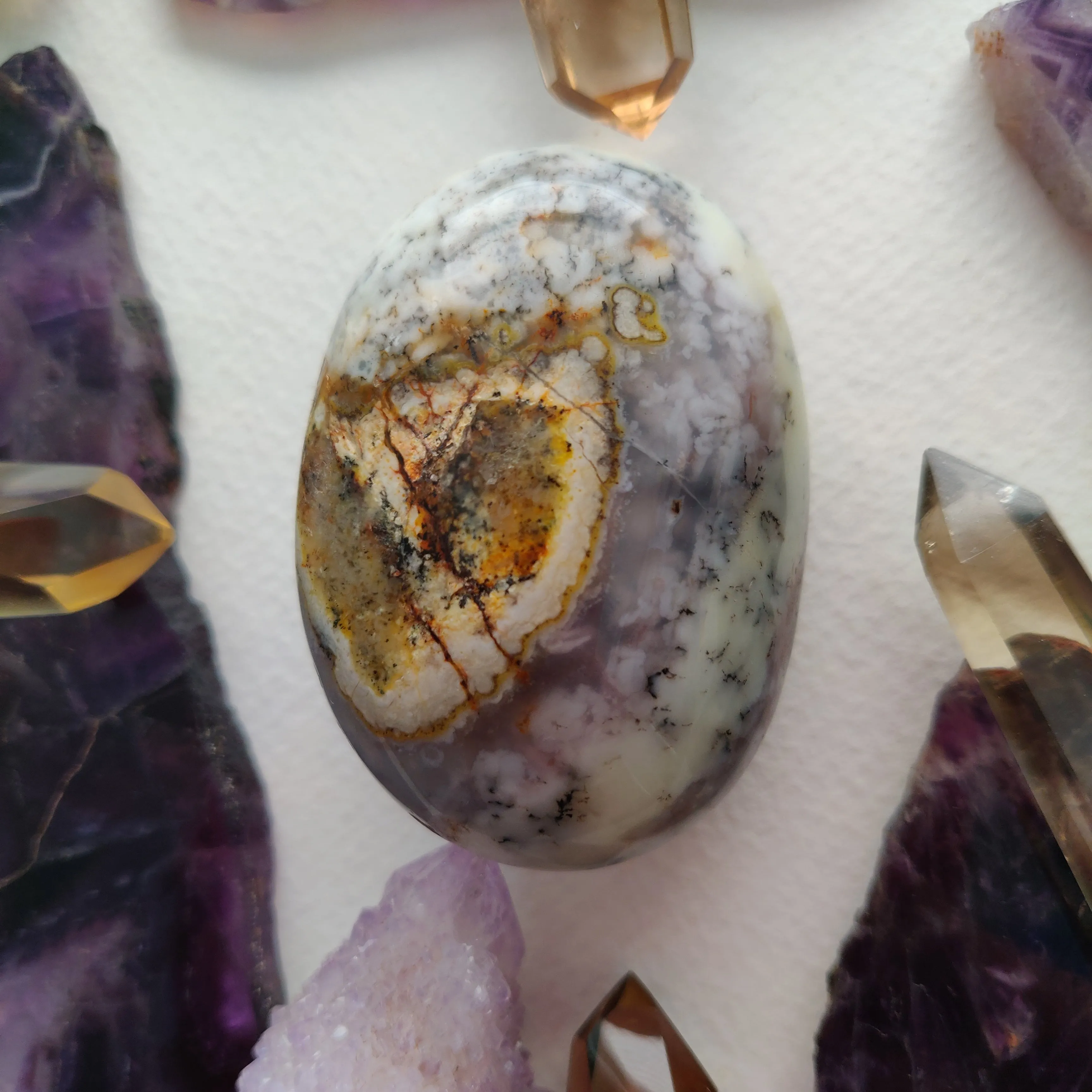 Dendritic Opal Palm Stone (#43)
