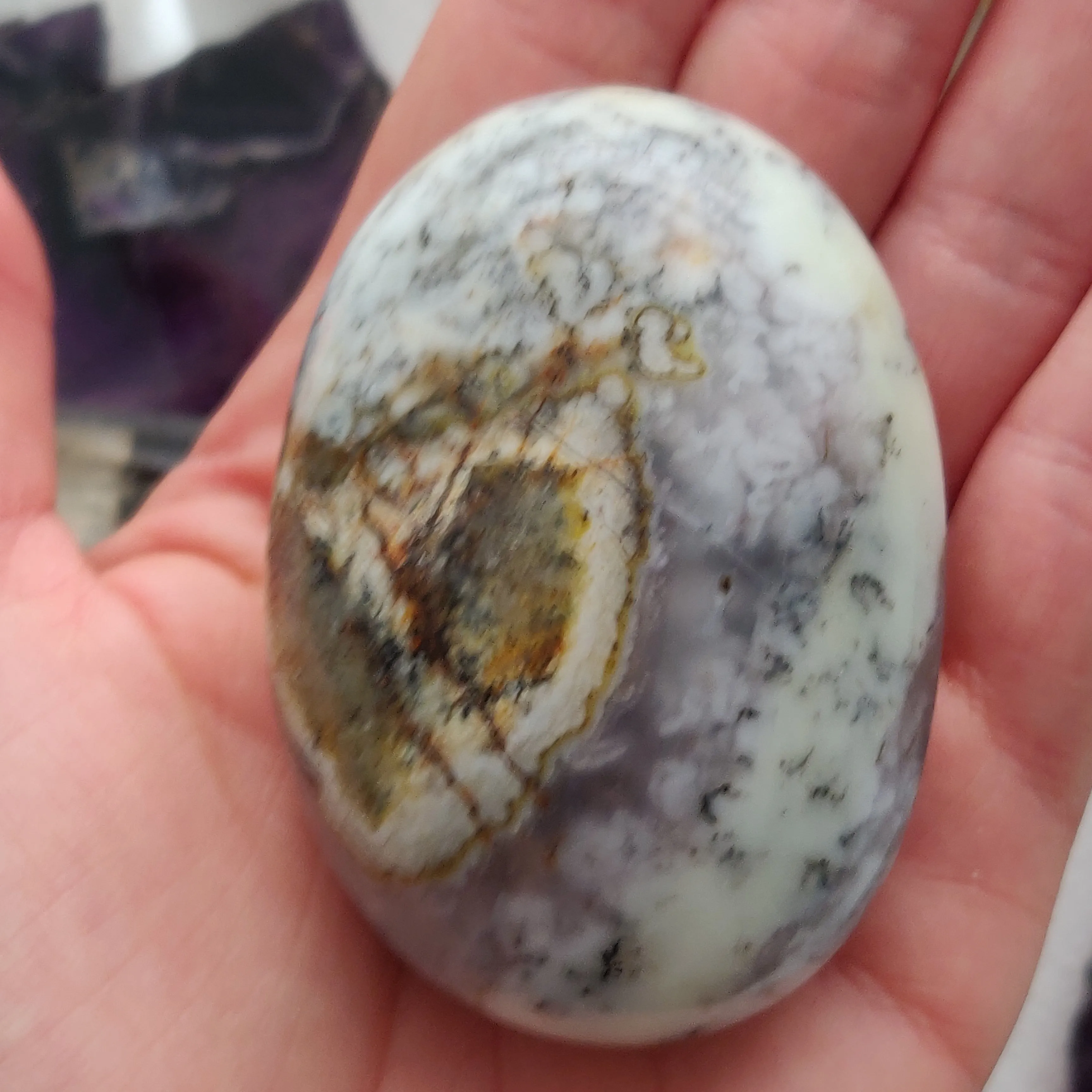 Dendritic Opal Palm Stone (#43)
