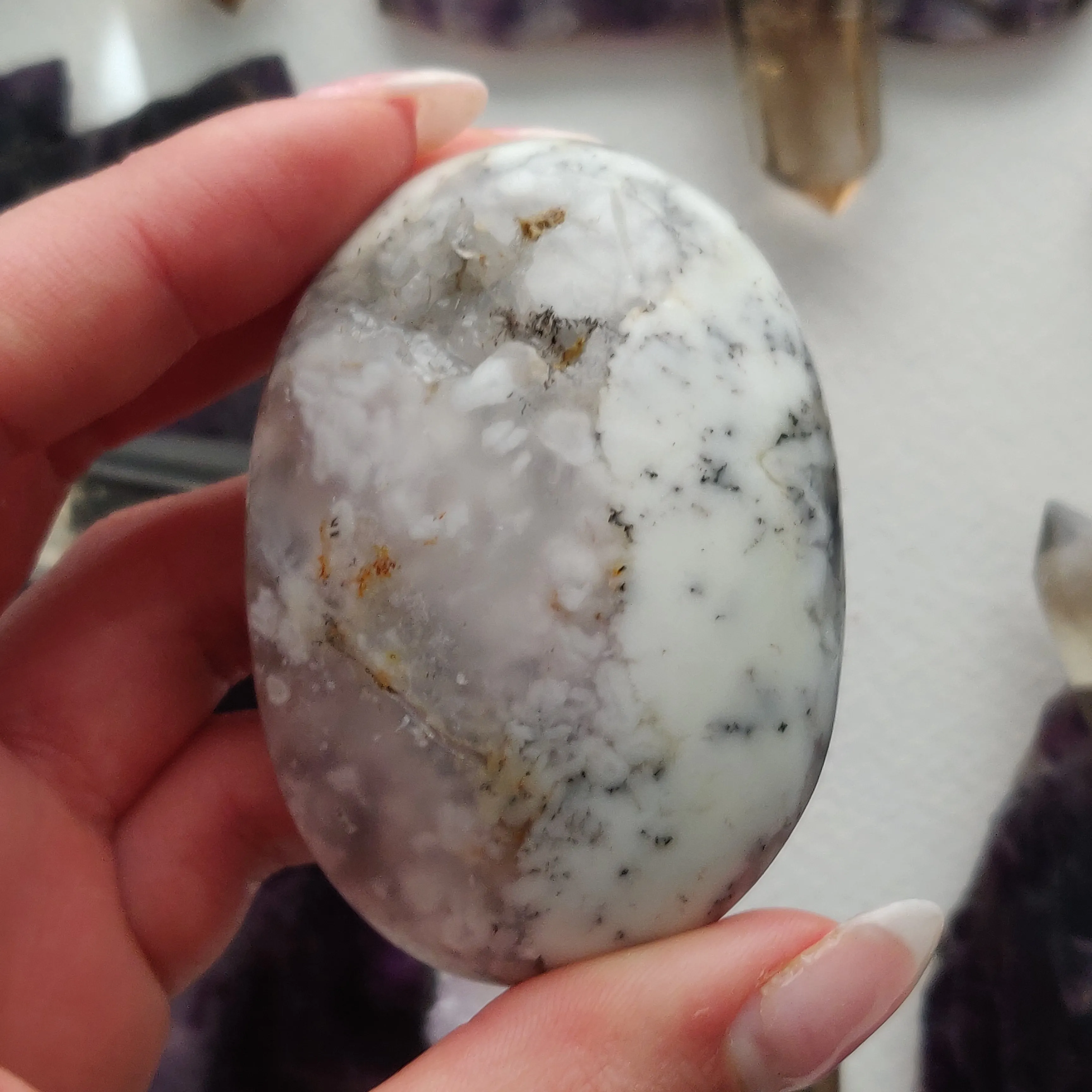 Dendritic Opal Palm Stone (#43)