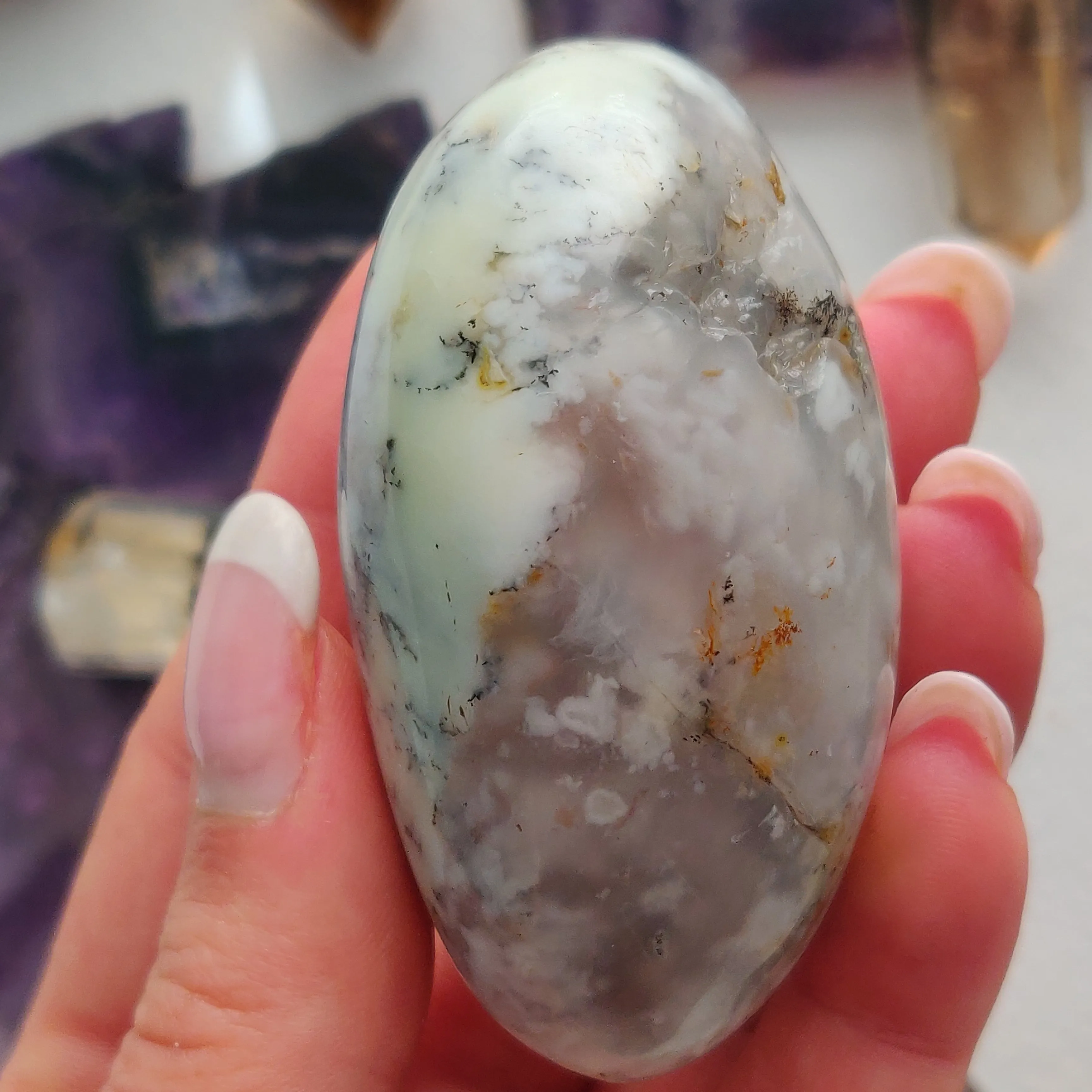 Dendritic Opal Palm Stone (#43)