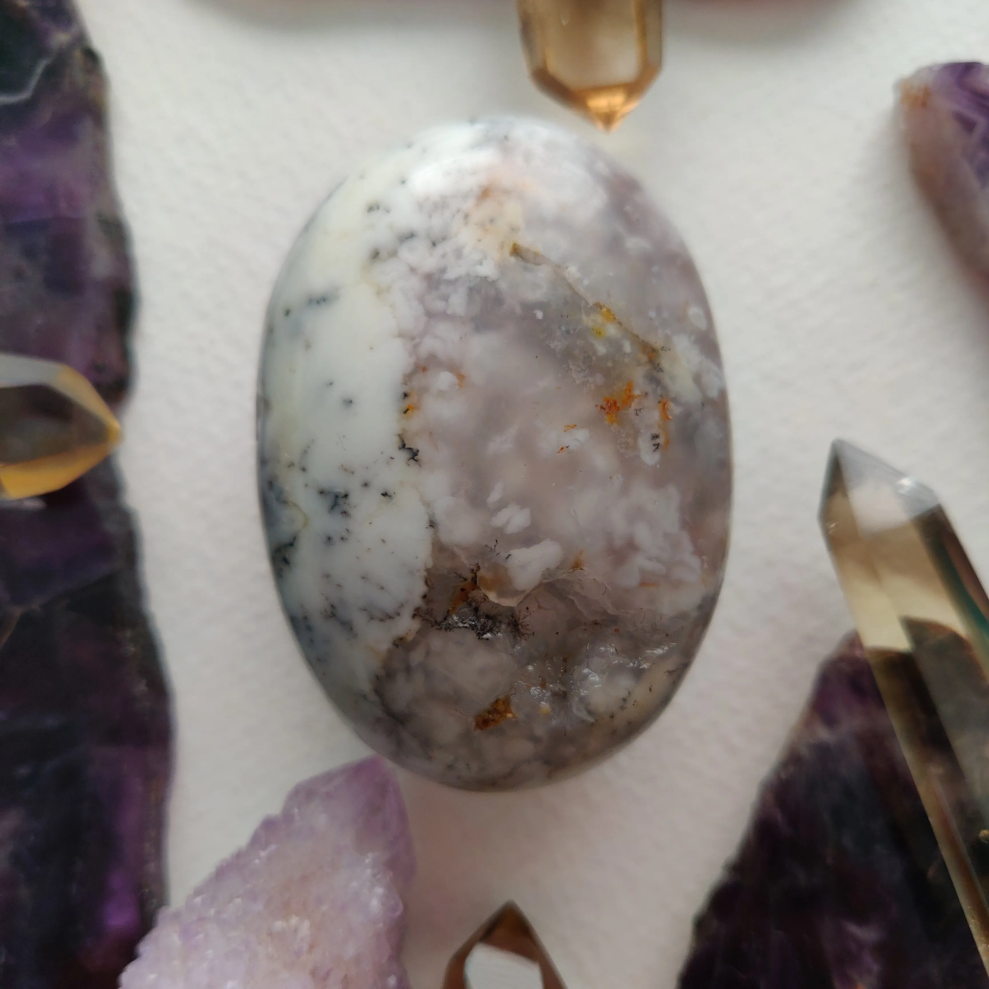 Dendritic Opal Palm Stone (#43)
