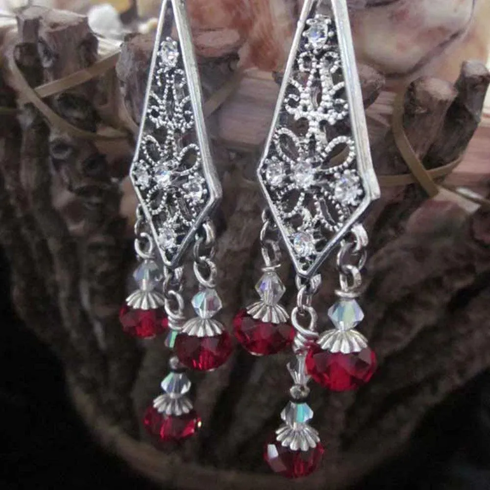Elegant Long Chandelier Earrings