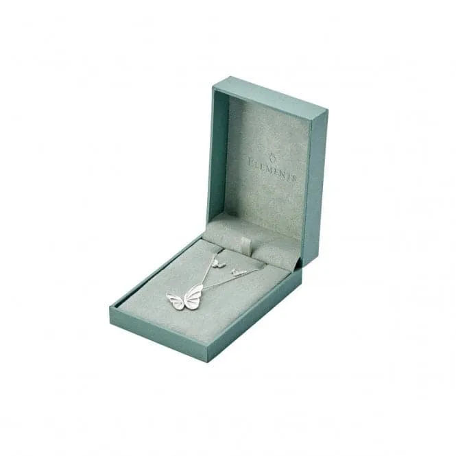 Elements Silver Rose Bush Embossed Locket Pendant P4703