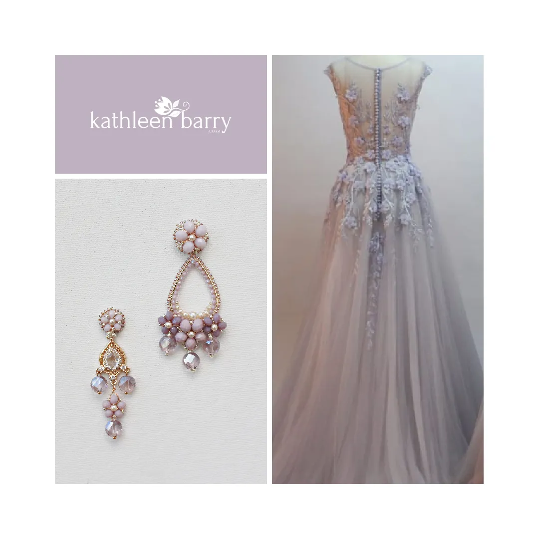 Elise chandelier earrings - assorted colors available - gold finish only Limited stock