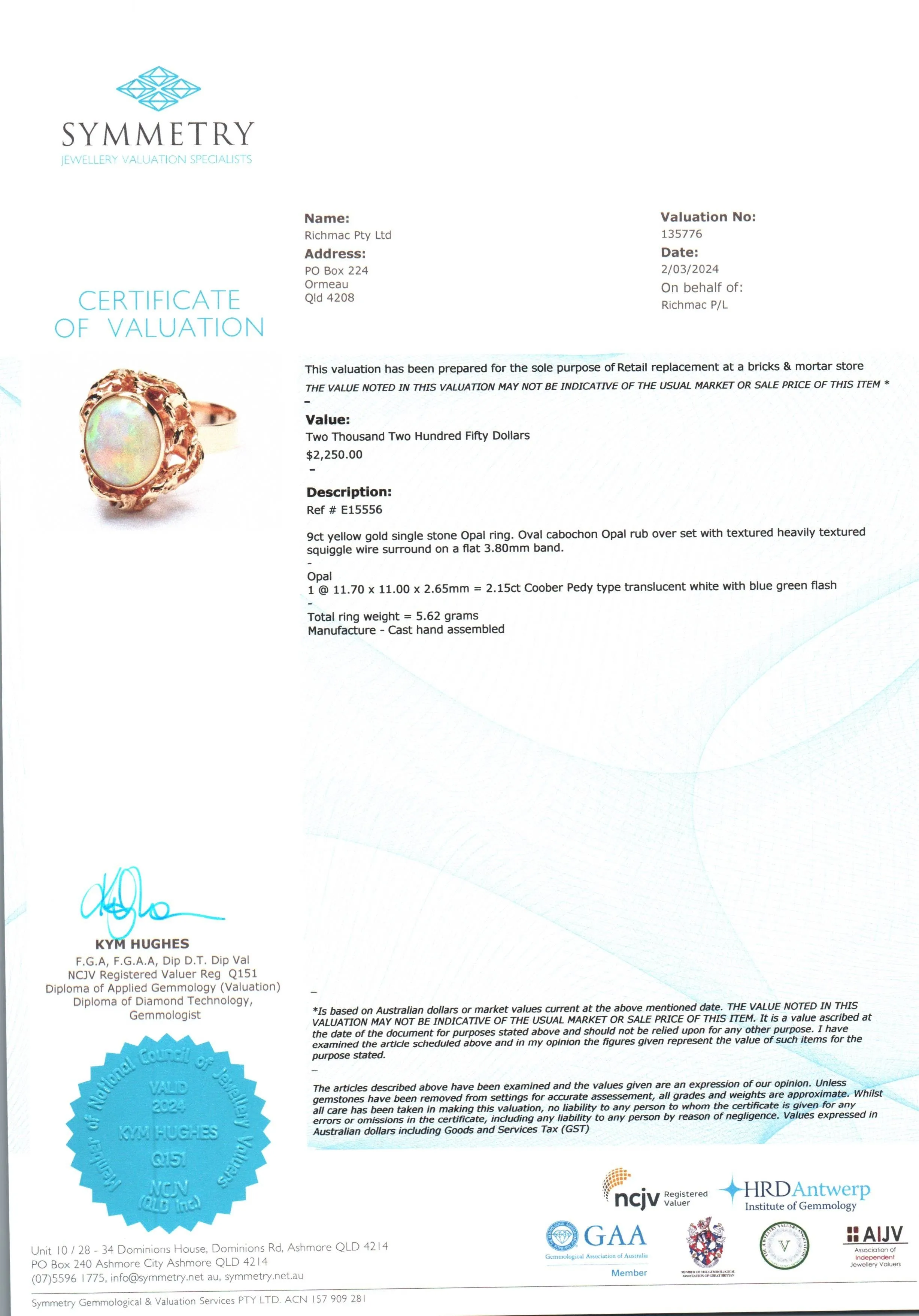 Enchanting 9ct Yellow Gold Opal Ring - A Gem with a Story