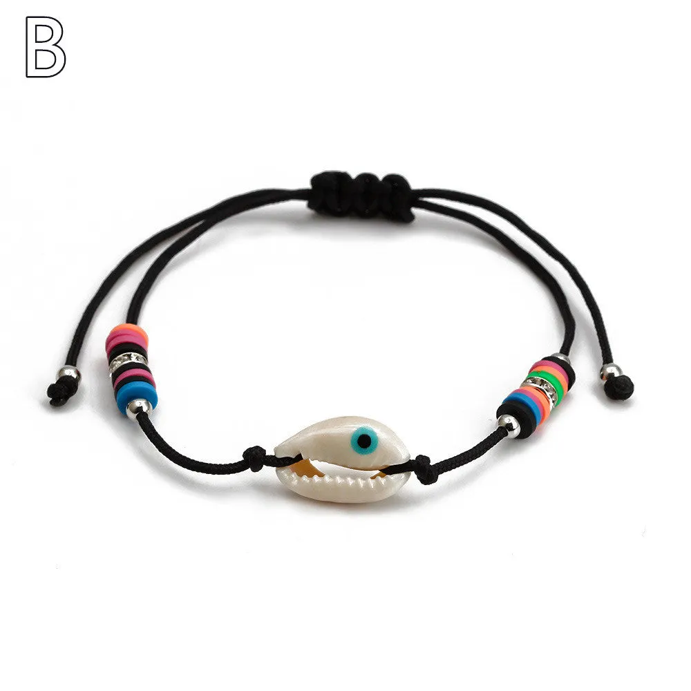 European And American Shell Beach Couple Bracelet