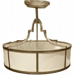 Fine Arts Luminaire Chandelier, Portobello Road with Barrel Shade
