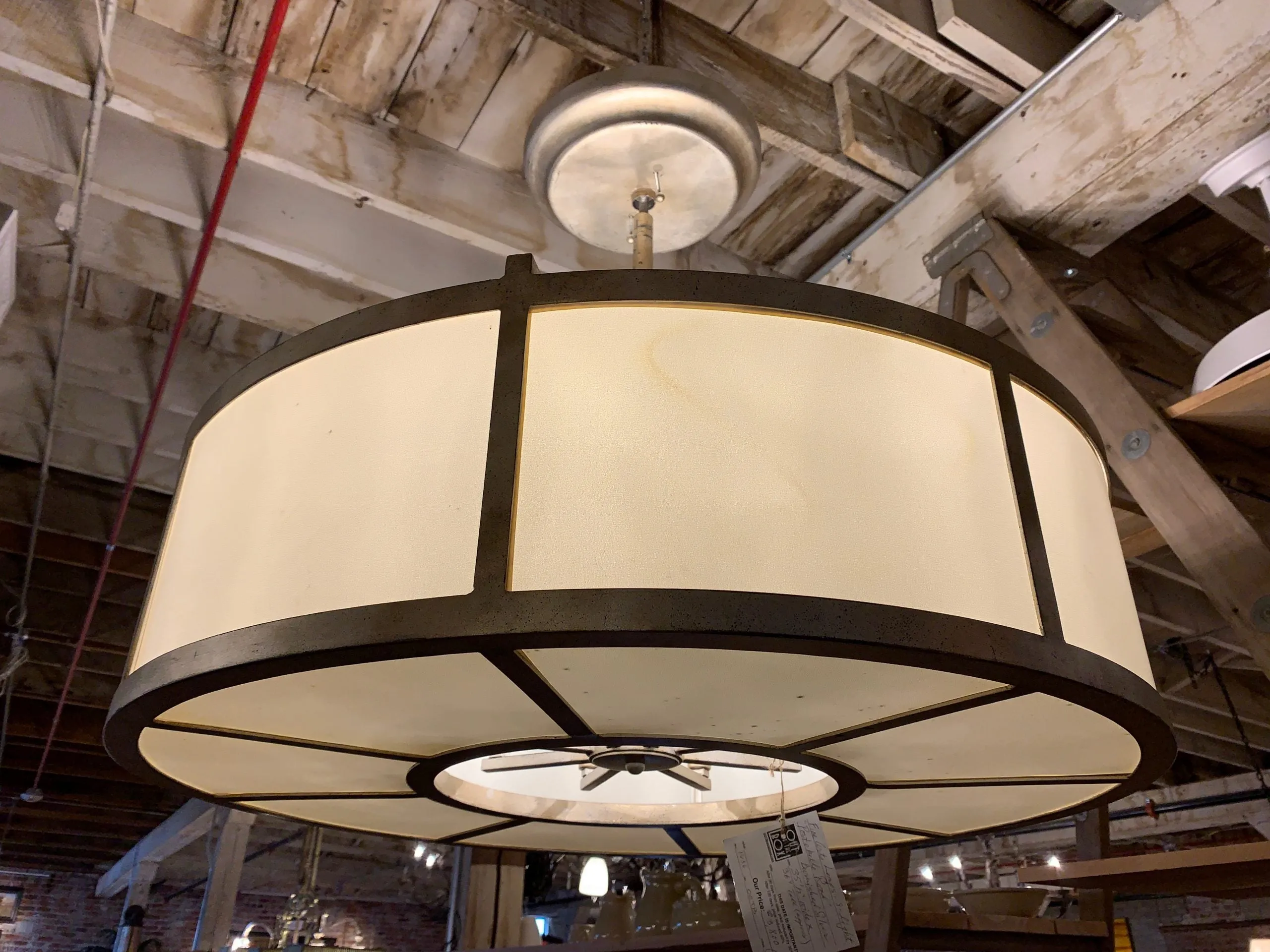 Fine Arts Luminaire Chandelier, Portobello Road with Barrel Shade