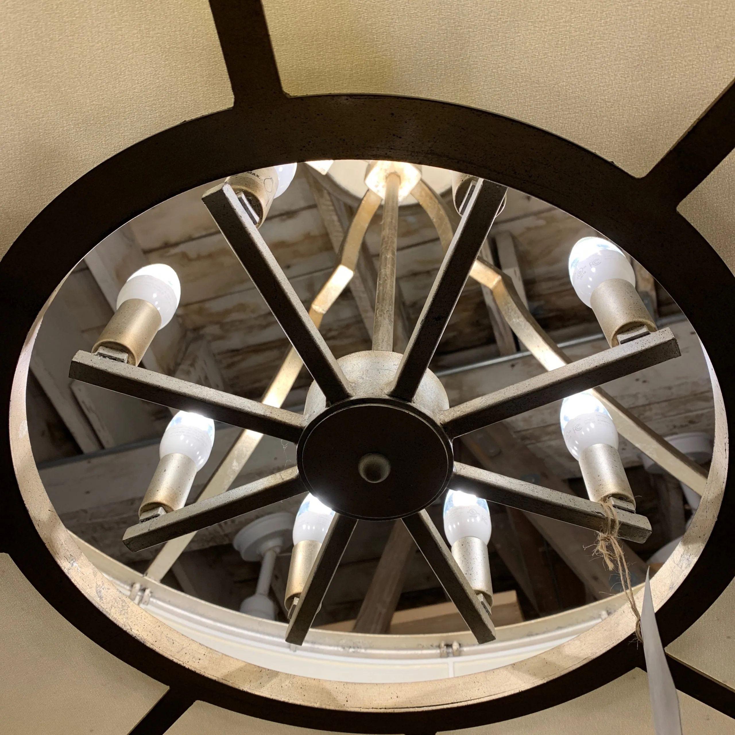 Fine Arts Luminaire Chandelier, Portobello Road with Barrel Shade
