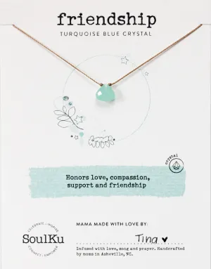 Friendship Turquoise Blue Soul Shine Necklace