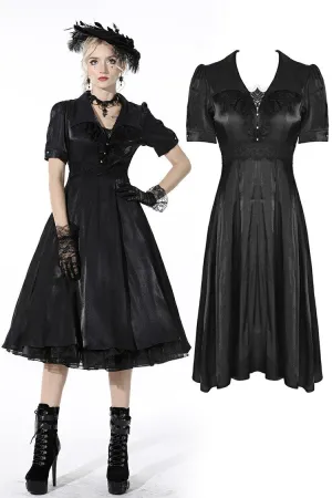 Glamorous sparkling queen lapel party dress DW510