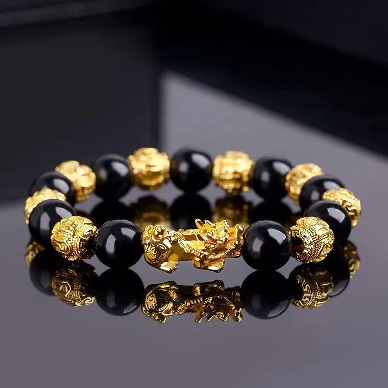 Gold Pixiu Men's And Women's Transfer Beads