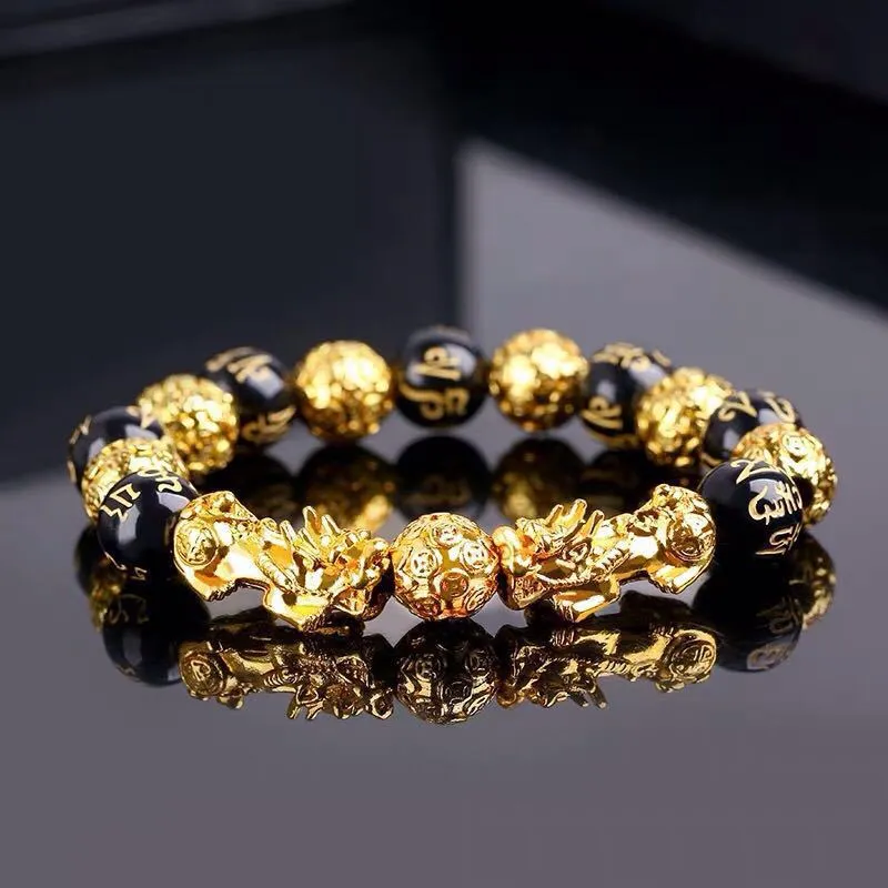 Gold Pixiu Men's And Women's Transfer Beads