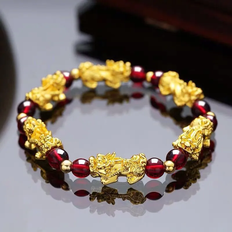 Gold Pixiu Men's And Women's Transfer Beads