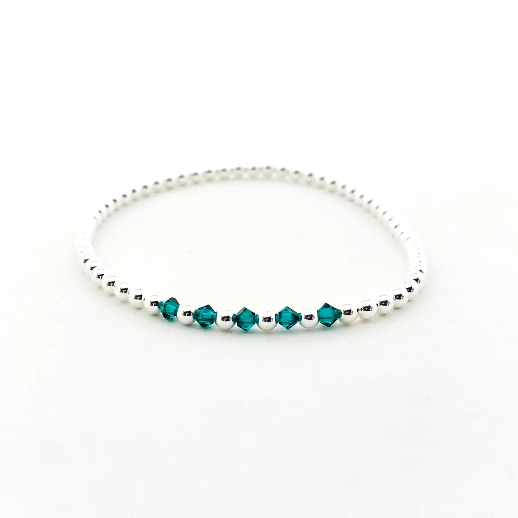 Gracie Beaded Birthstone Accented Kids Bracelet