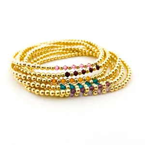 Gracie Beaded Birthstone Accented Kids Bracelet