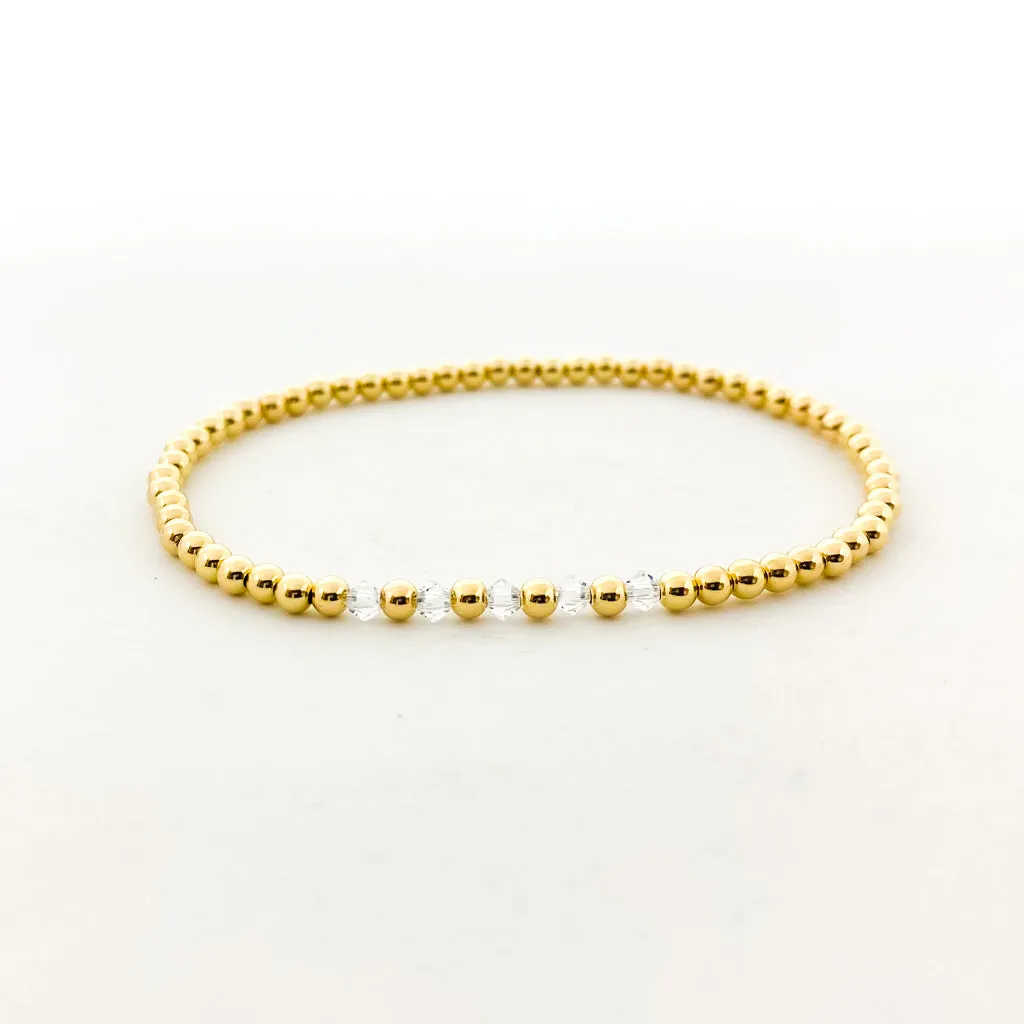 Gracie Beaded Birthstone Accented Kids Bracelet