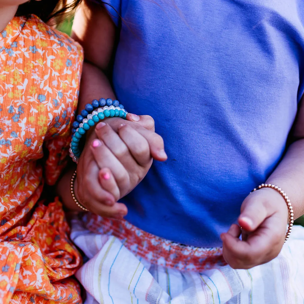 Gracie Beaded Birthstone Accented Kids Bracelet