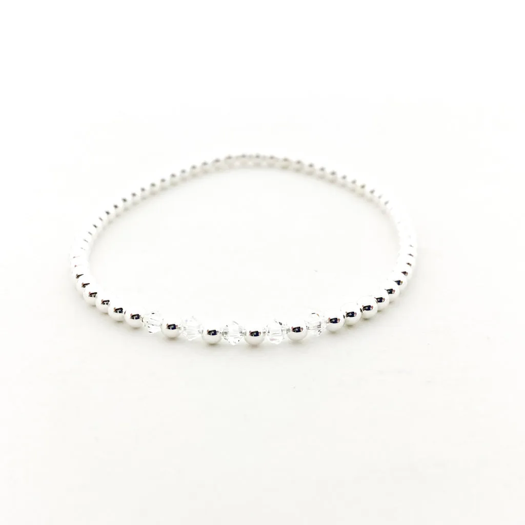 Gracie Beaded Birthstone Accented Kids Bracelet