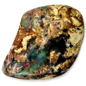 Green Multi Coloured Pipe Opal