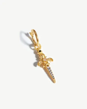 Harris Reed Fight for Change Single Earring | 18k Gold Plated/Rainbow Moonstone