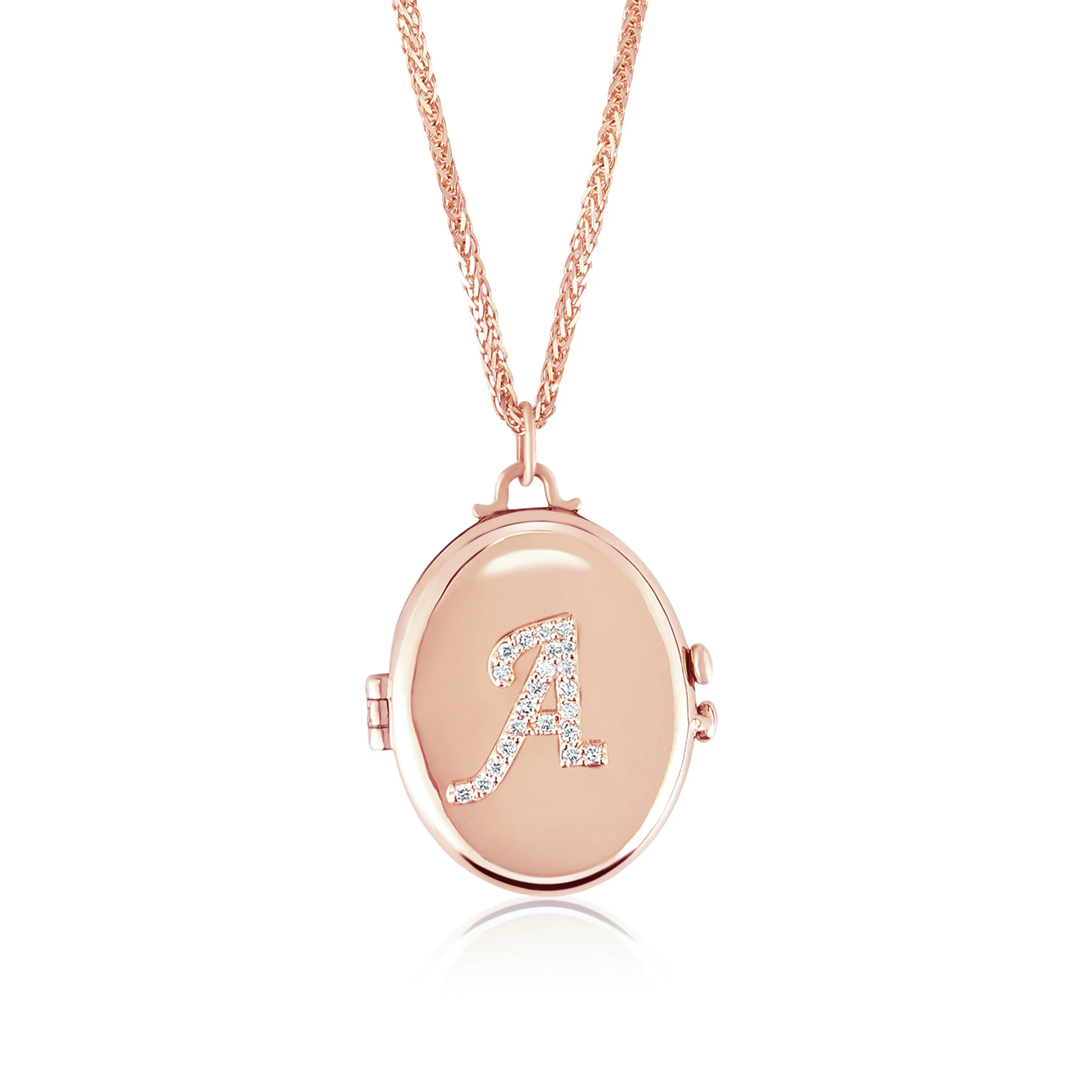 Initial Locket Necklace