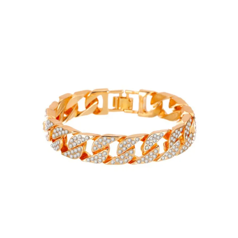 Ins Wind Net Red Same Wide Diamond Bracelet