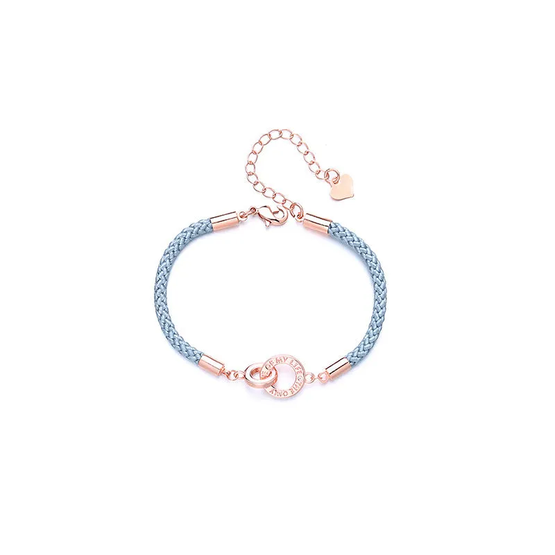 Interlocking Hand-Woven Couple Bracelet