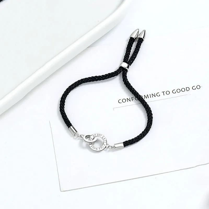 Interlocking Hand-Woven Couple Bracelet