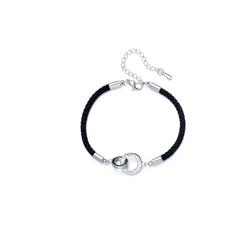 Interlocking Hand-Woven Couple Bracelet