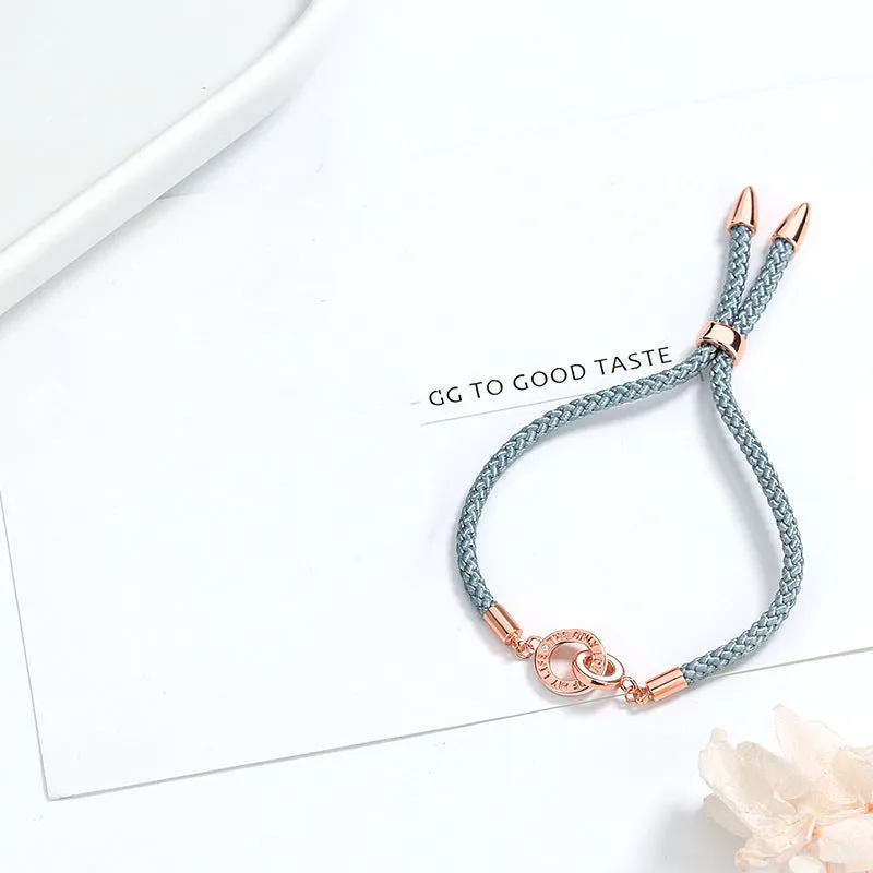 Interlocking Hand-Woven Couple Bracelet