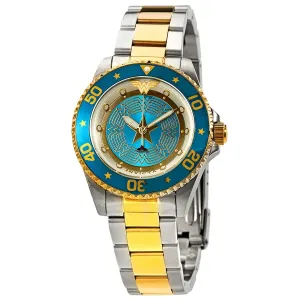 Invicta DC Comics Wonder Woman Quartz Light Blue Dial Ladies Watch 29692