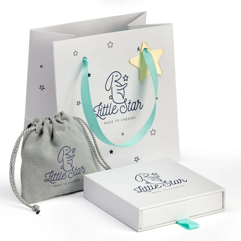 Jessica Star Children's Bangle - Silver/Rose - LSB0131