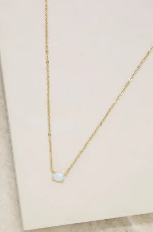 Keepsake Kyocera Opal & 18kt Gold Plated Necklace