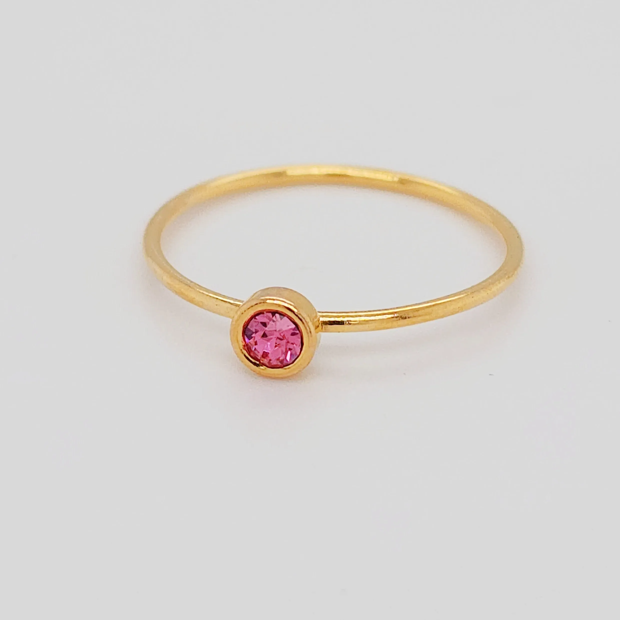 Large October Birthstone Ring