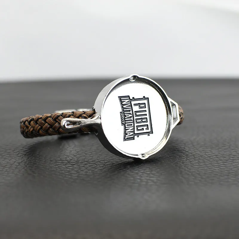 Leather Black Pan Bracelet