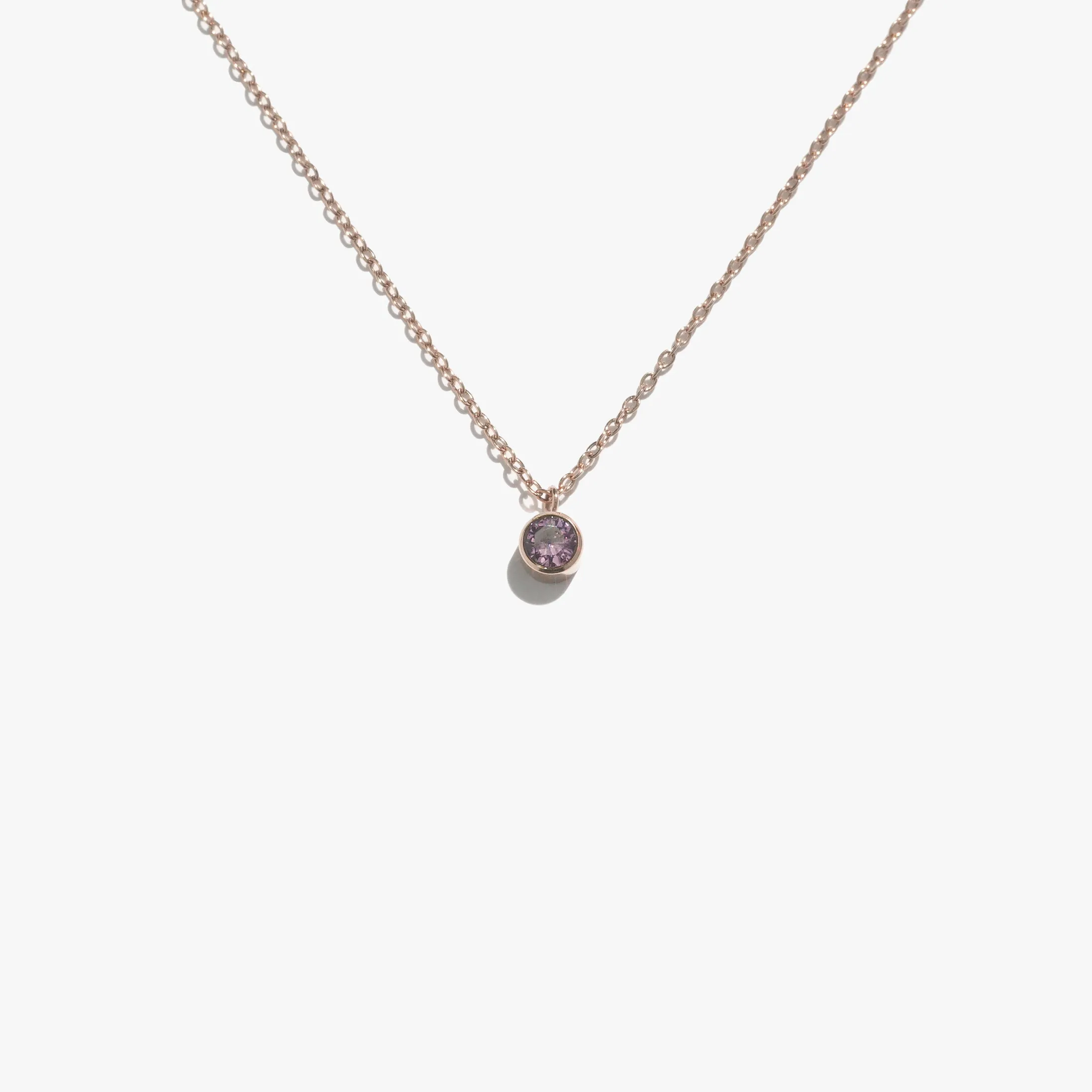 Lonely Amethyst Comet Necklace