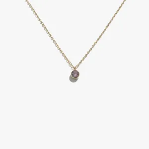 Lonely Amethyst Comet Necklace