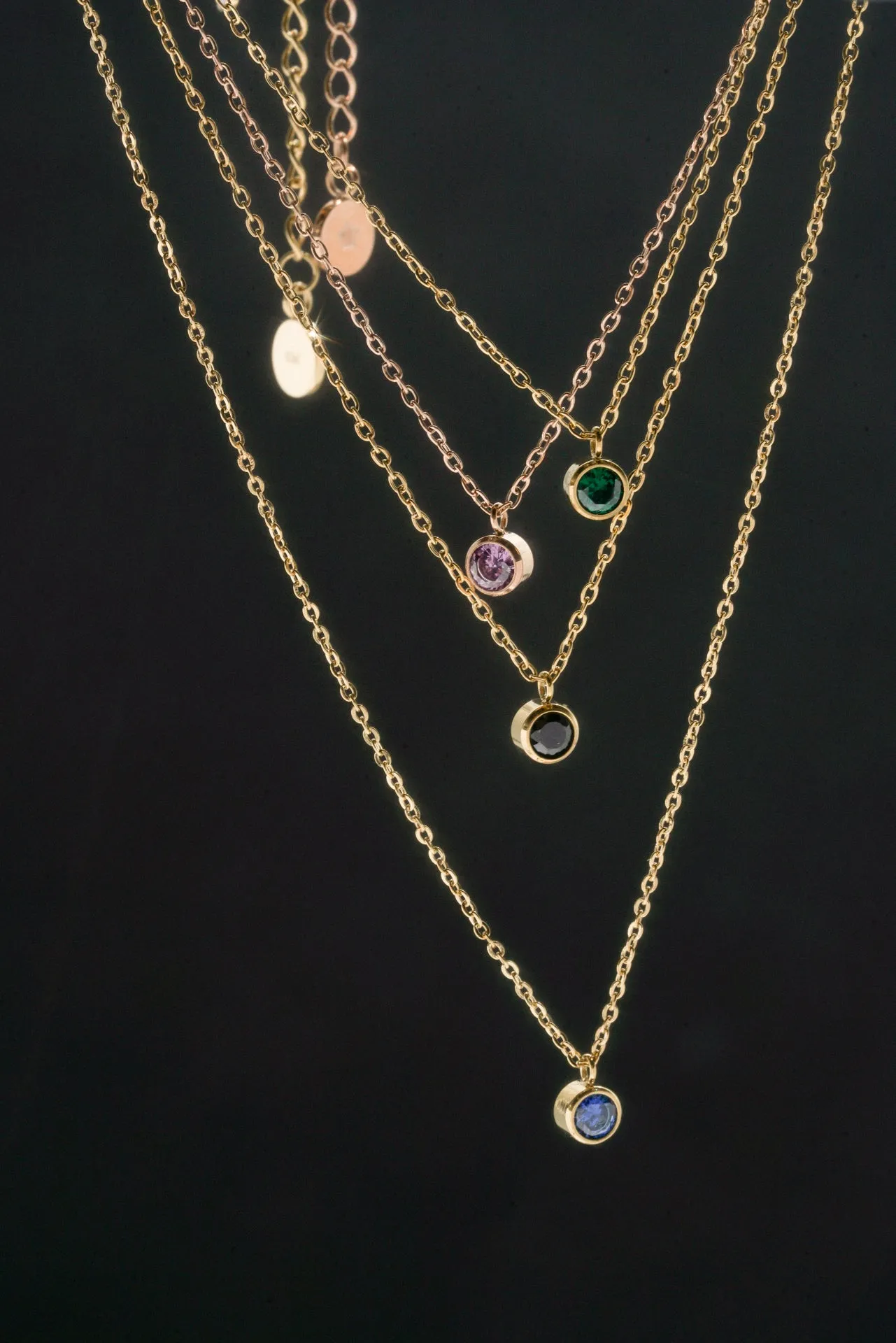 Lonely Amethyst Comet Necklace