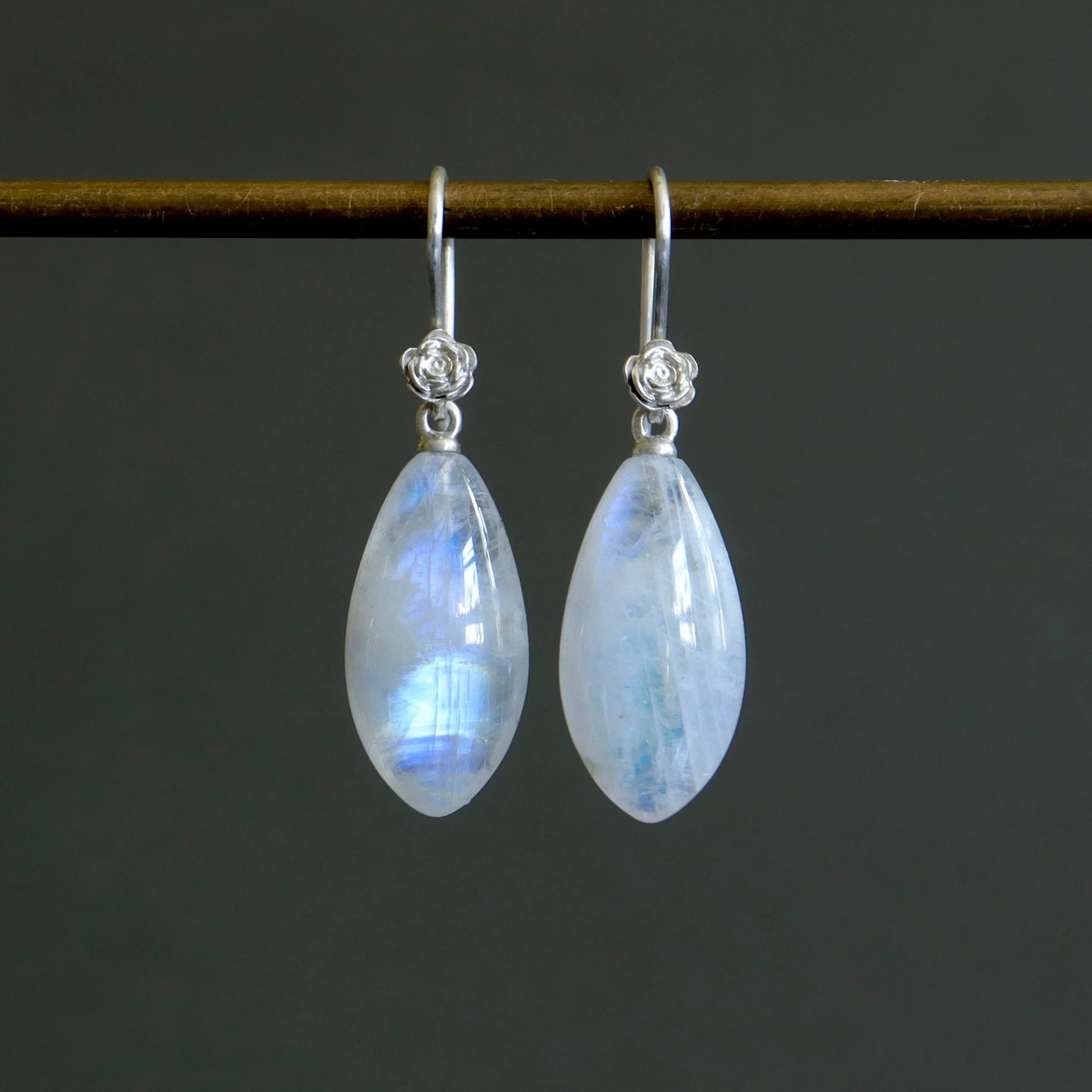 Lunar Glow Moonstone Garden Earrings