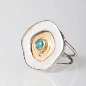Magic Rockpool Opal Ring #1