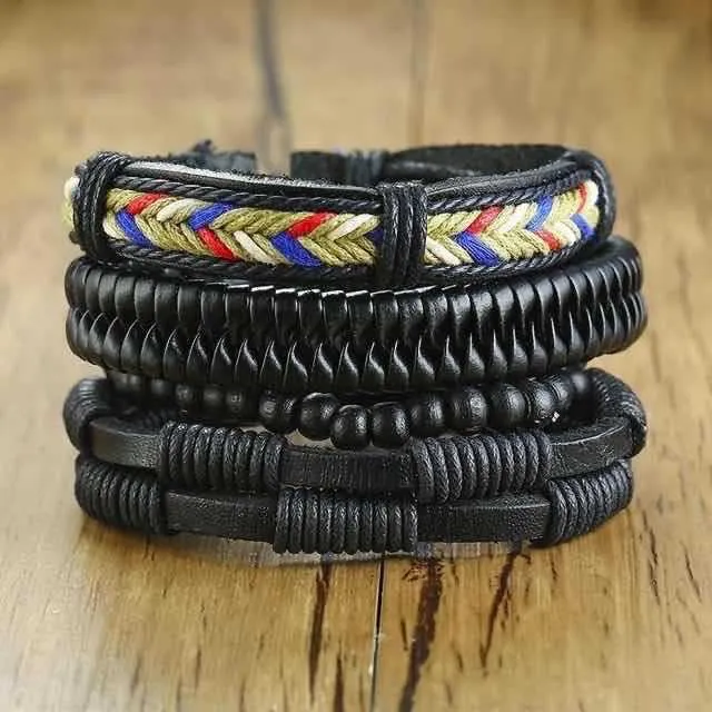 Men's Cowhide Leather Bracelet