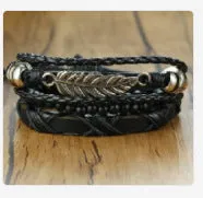 Men's Cowhide Leather Bracelet